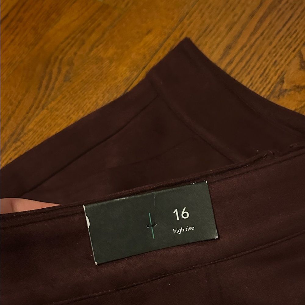 Maurices Deep Burgundy Mini Skirt with Zipper B - Picture 5 of 8